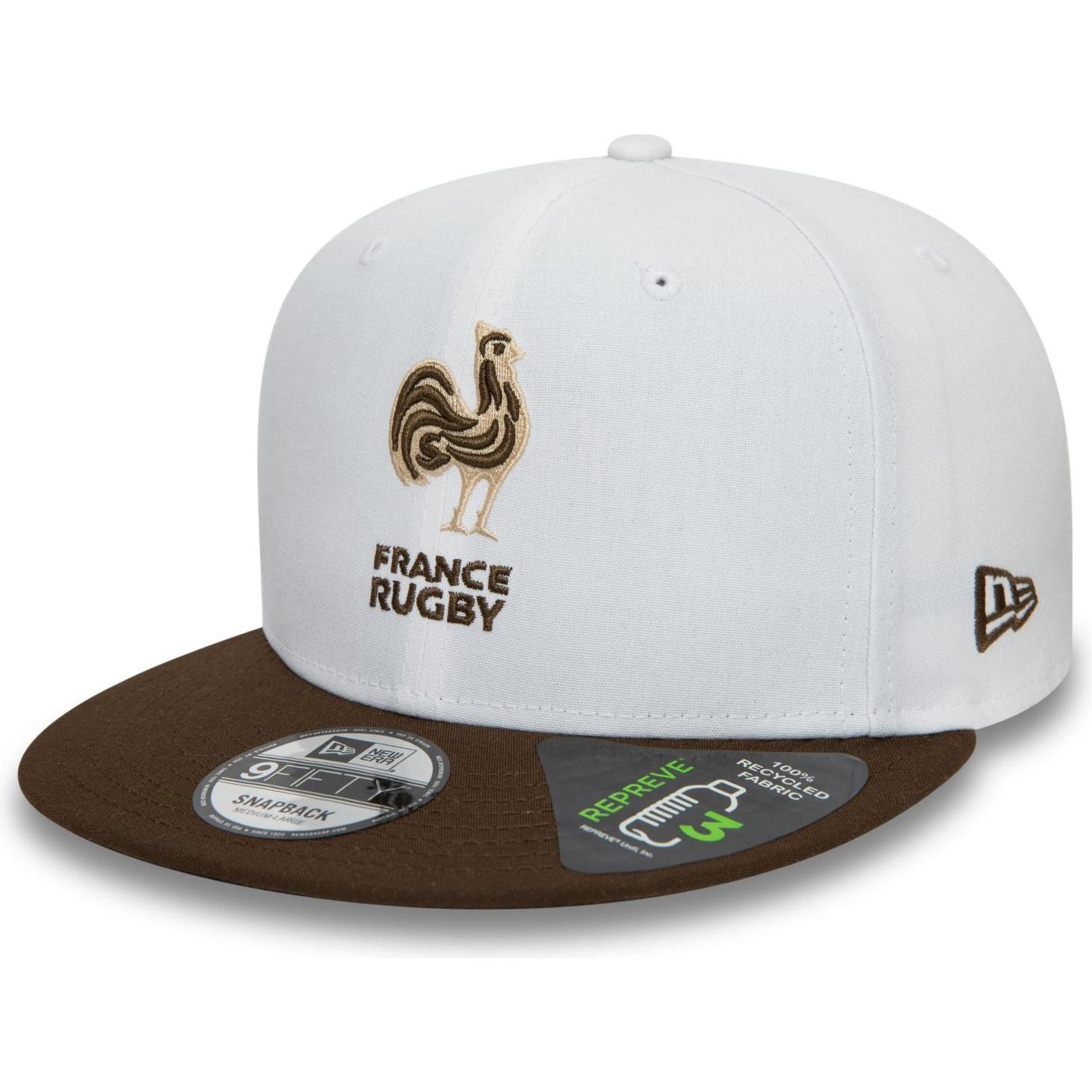 Thumbnail - New Era, Herren, Cap, 9Fifty Snapback Cap - FRENCH FEDERATION OF RUGBY - S, Weiss, (M)