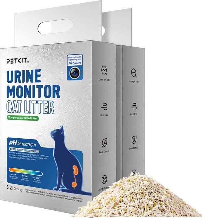 Produktbild Petkit Urinkontroll Katzenstreu - 4 Beutel (Schnell absorbierend, 9.60 kg)