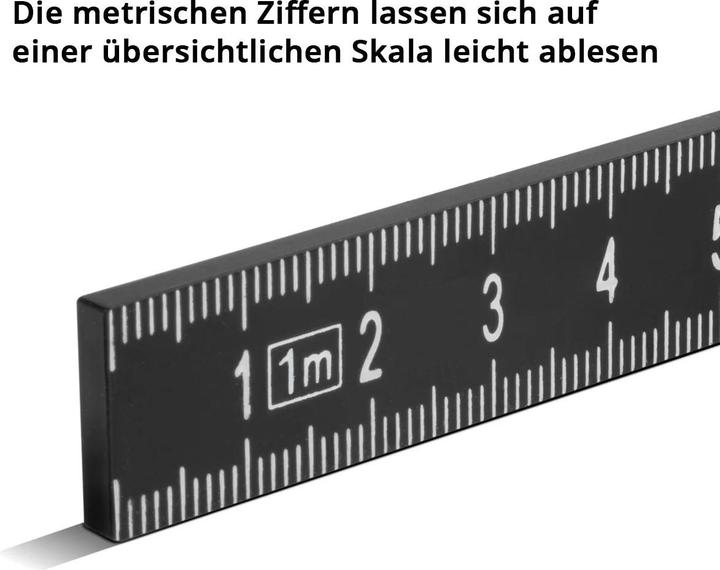 Actual product image Stahlwerk Folding rule 1 meter precise plastic folding rule metric digits
