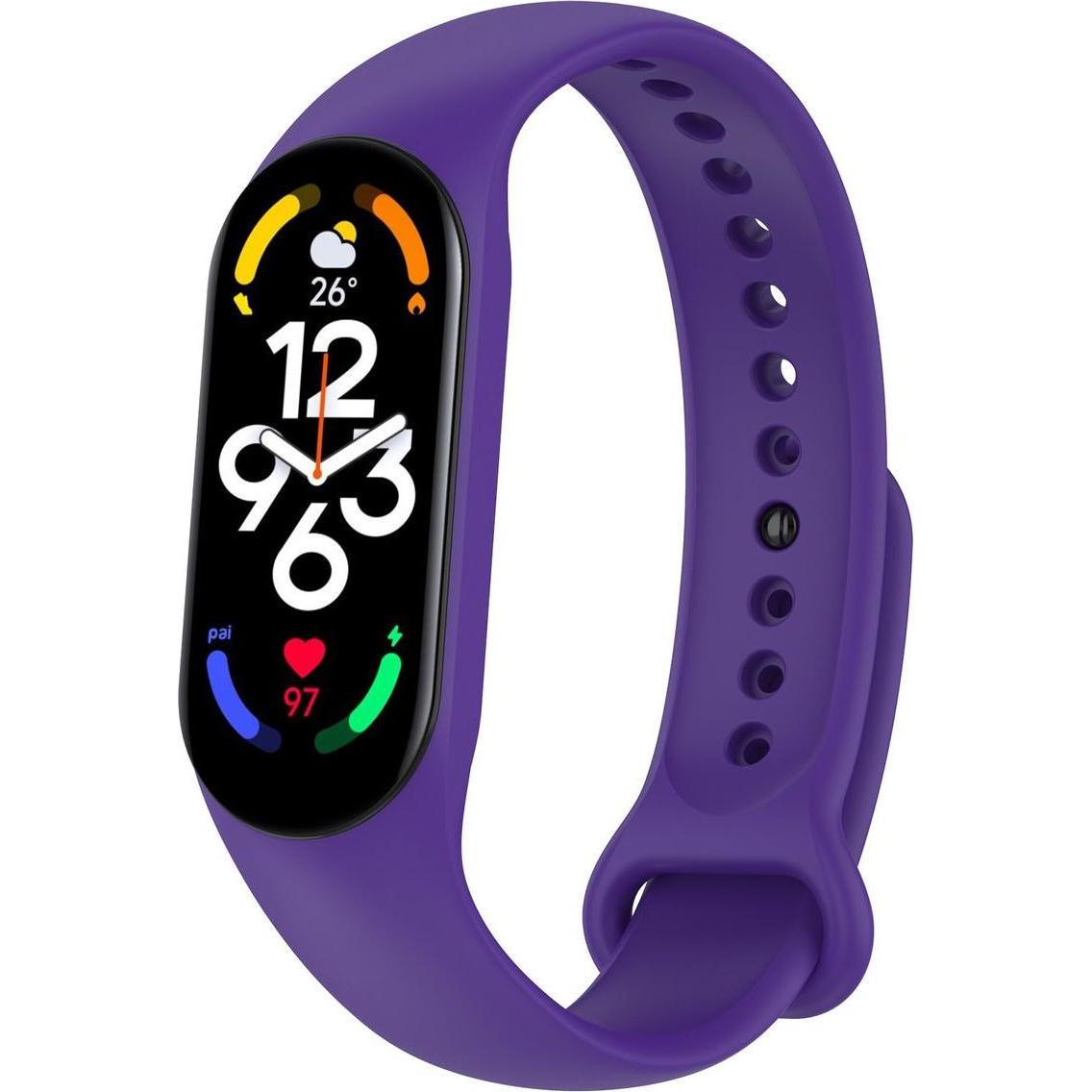 Thumbnail - König Design Sport Ersatz Armband für Xiaomi Mi Band 5 7 6 NFC Amazfit Band 5 Loop Silikon (Silikon, Mi Band 7, Mi Band ...