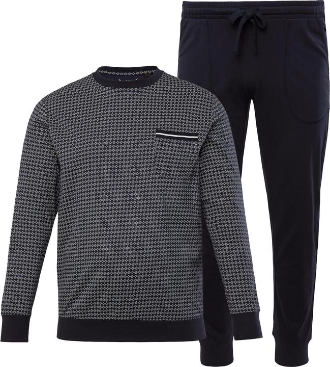 Immagine prodotto JP1880 JP 1880 Schlafanzug, Bauchfit, Homewear, gemustertes Langarmshirt (7XL)