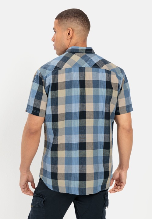 Image du produit Camel Active Chemise à carreaux en lin mélangé (M)