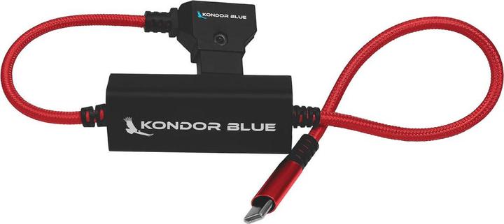 Produktbild Kondor Blue 16" D-Tap to USB C Power Delivery Cable for Mirrorless Cameras & Laptops (Cardinal Red) (0.40 m, 65 W)