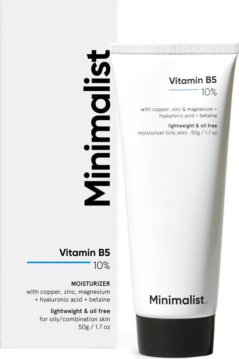 Actual product image Minimalist Vitamin B 5 10% Face Moisturiser (30 ml, 24h cream)