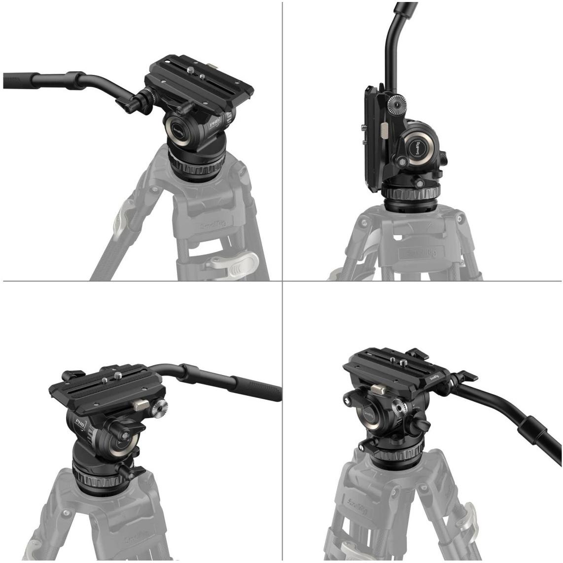 Thumbnail - SmallRig Professional Fluid Head PH8 (Videokopf), Stativkopf, Schwarz