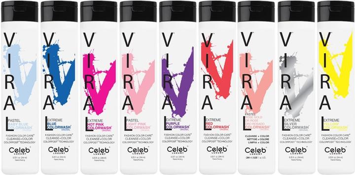 Produktbild Celeb Luxury Viral Semi-Permanent Colorwash Shampoo Extreme Yellow 240ml (240 ml, Flüssiges Shampoo)