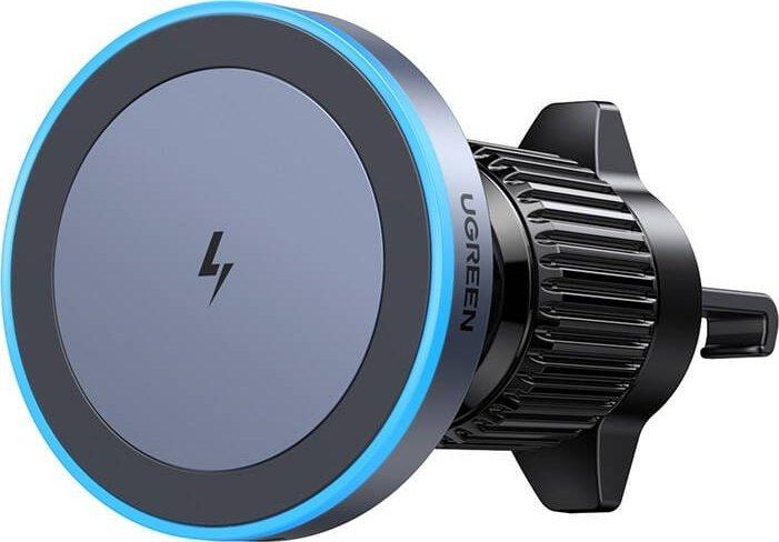 Actual product image Ugreen Magnetic car holder with inductive charger W525, for air vent, 15W (black)