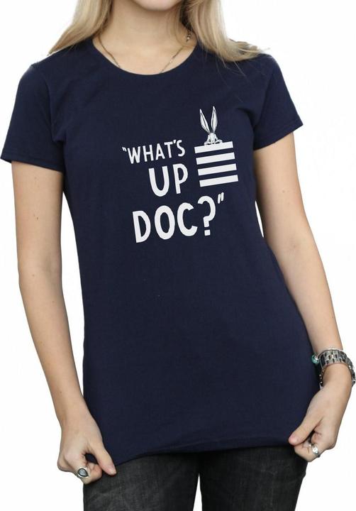 Image du produit Looney Tunes - T-shirt BUGS BUNNY WHAT'S UP DOC STRIPES - Femme (L)