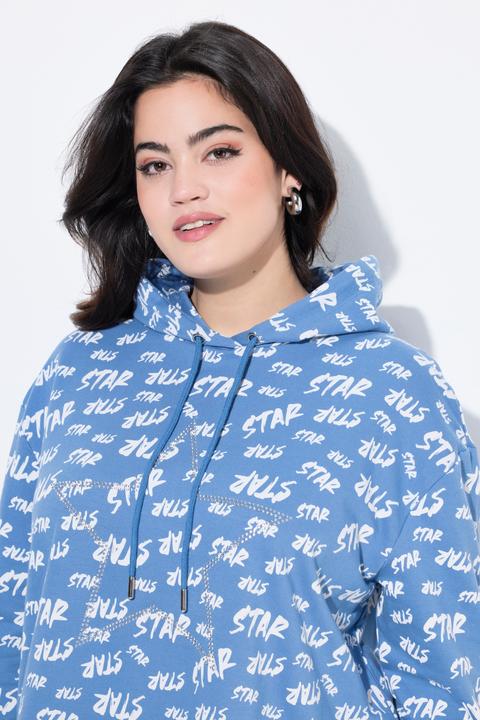 Produktbild Angel of Style Hoodie, A-Linie, Metallic-Schriftmuster, Kapuze (42)