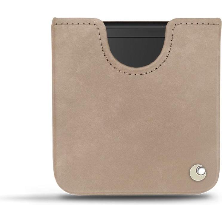Noreve Lederschutzhülle (Samsung Galaxy Z Flip), Smartphone Hülle, Beige