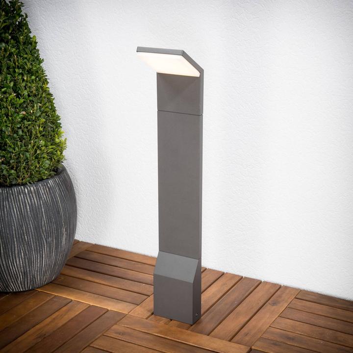 Actual product image Lucande Nevio outdoor garden light Graphite (IP54)