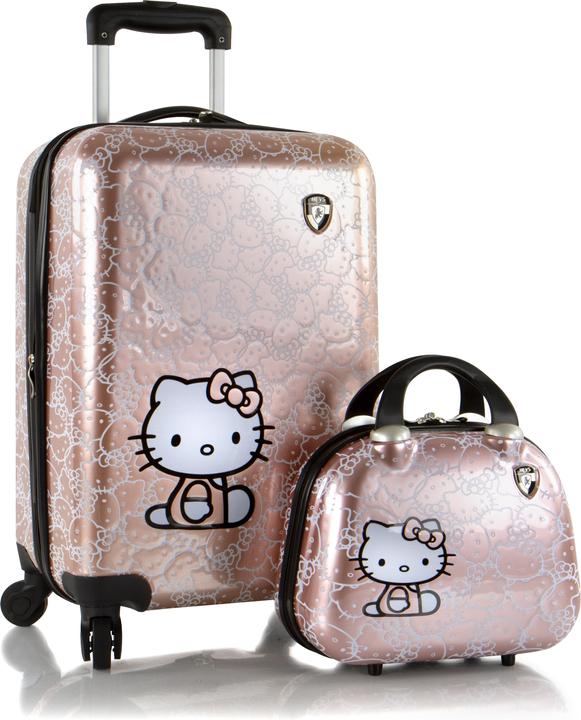 Heys Hello Kitty -lasten matkalaukkusetti, ruusukulta (Handgepäck (bis 50l))