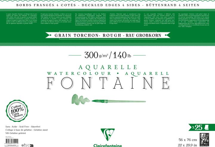 Clairefontaine - Blanc (300 g/m², 25 x)