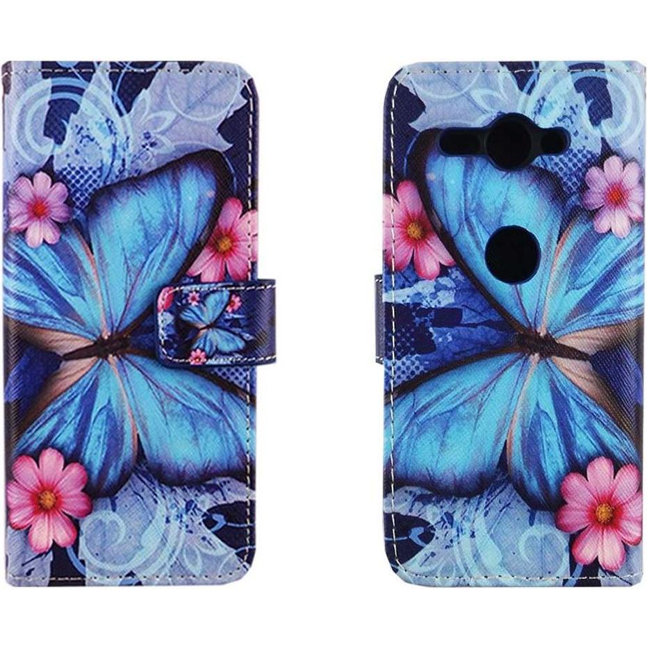 König Design Hülle Handy Schutz für Sony Xperia XZ2 Compact Case Cover Tasche Wallet Etui Neu (Sony Xperia XZ2 Compact),...