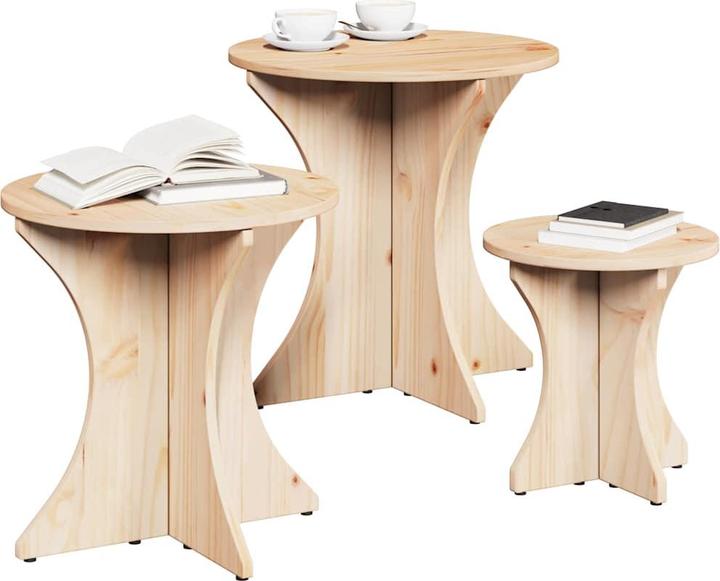 Immagine prodotto vidaXL Couchtisch (26 x 26 x 30 cm, 37 x 37 x 40 cm, 46 x 46 x 47 cm)