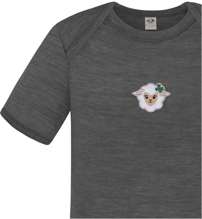 Actual product image Normani Set of 2 baby merino bodysuit short sleeves "Tauranga" - 9293 (98)