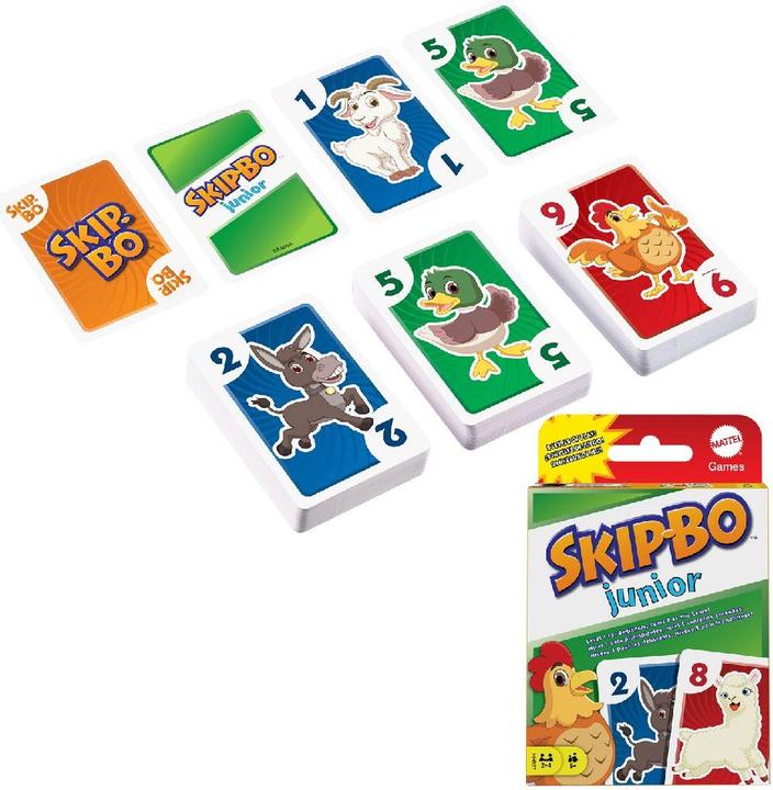 Actual product image Mattel Games Skip-Bo Junior (Multilingual)