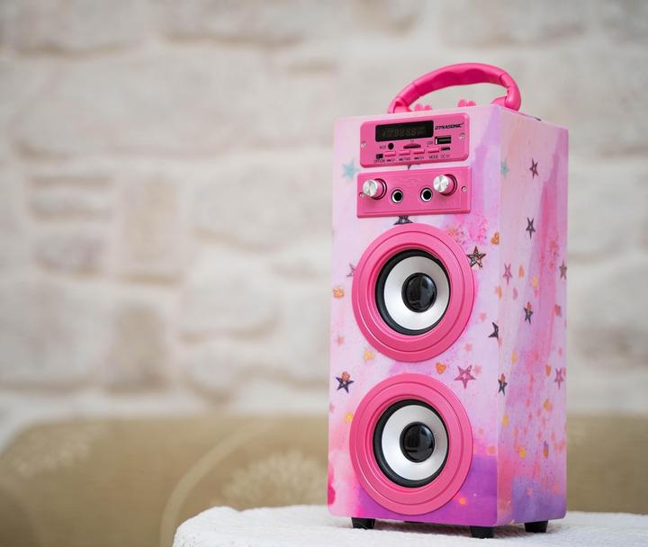 Actual product image Dynasonic Tragbare Karaoke-Maschine mit 2 Mikrofonen