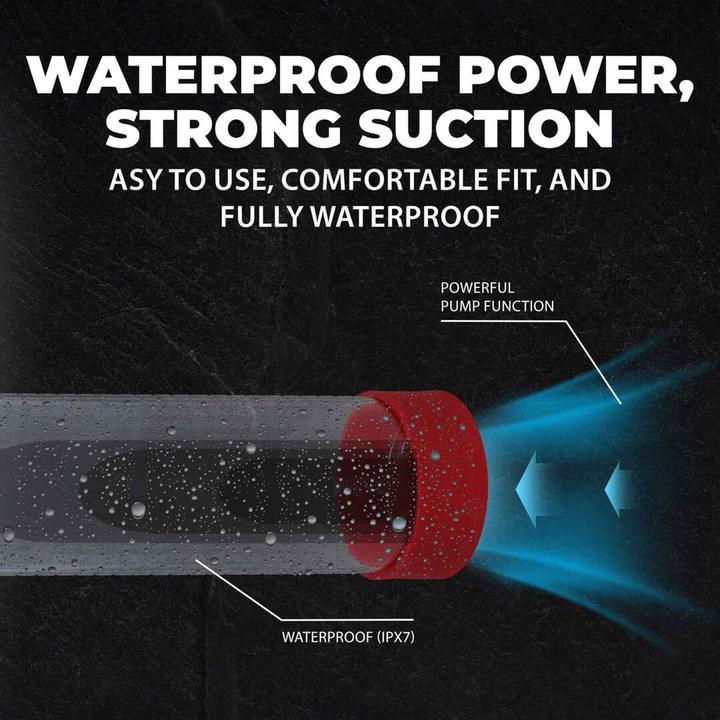 Produktbild Shots MegaLift - Automatic Waterproof Penis Pump - Metallic Red