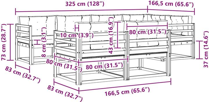Produktbild vidaXL Gartenmöbel