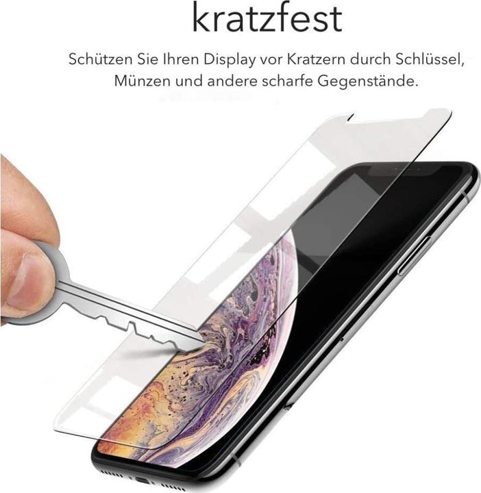 Produktbild Screenguard Apple iPhone XS Max Panzerglas Schutzfolie Case Friendly Design (1 Stück, Apple iPhone XS Max)