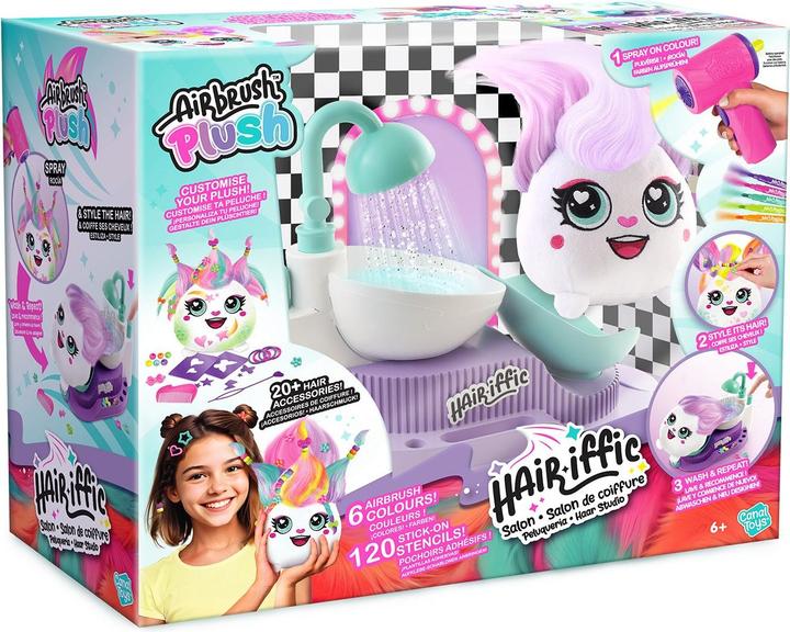 Actual product image Canal Toys Hairiffic Hairstyling Salon Airbrusch Plüsch