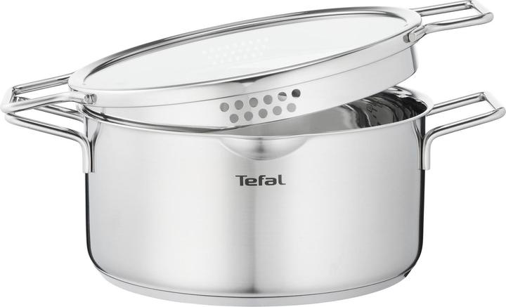 Produktbild Tefal Nordica Kochtopf mit Deckel 24 cm (24 cm, Kochtopf, Edelstahl)