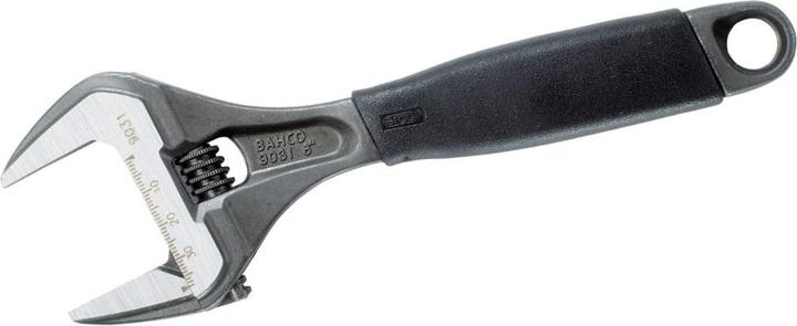 Actual product image Bahco ERGO 38 mm open-end spanner with extra-large opening width, central nut and rubber handle, phospha (38 mm)