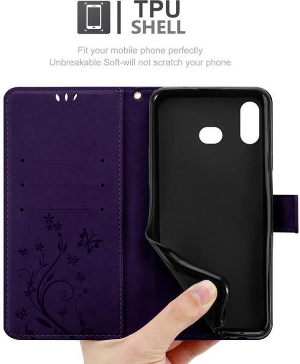 Actual product image Cadorabo Flower Book Cover (Samsung Galaxy A6s)