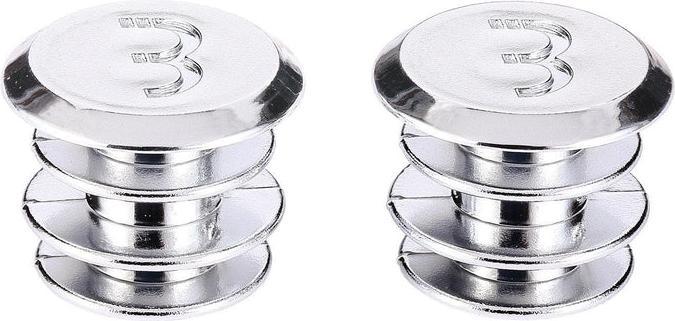BBB Handlebar end caps Road BHT-90S, silver, 2 pieces