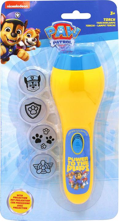Actual product image Paw Patrol projection flashlight with 4 different projection themes