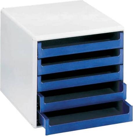 Produktbild Metzger&Mendle M&M Schubladenbox blau DIN A4 mit 5 Schubladen (A4)