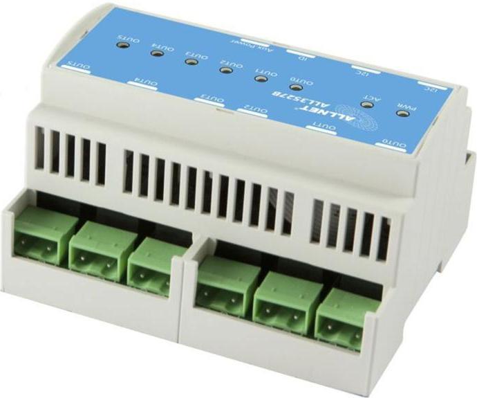 Produktbild Allnet MSR ALL3527B HUT / 6fach 250V/16A Relais