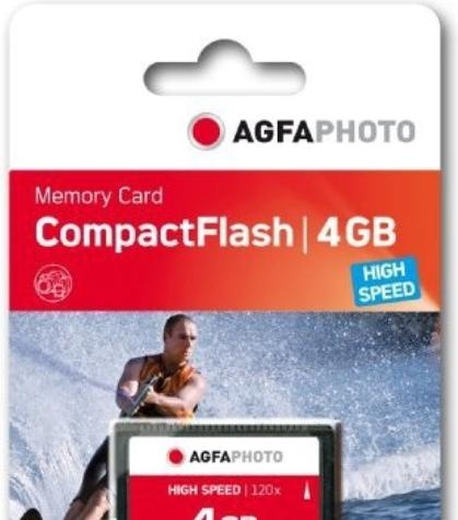 Image du produit AGFAPHOTO Compact Flash 4GB High Speed 120x MLC (4 Go, CF)