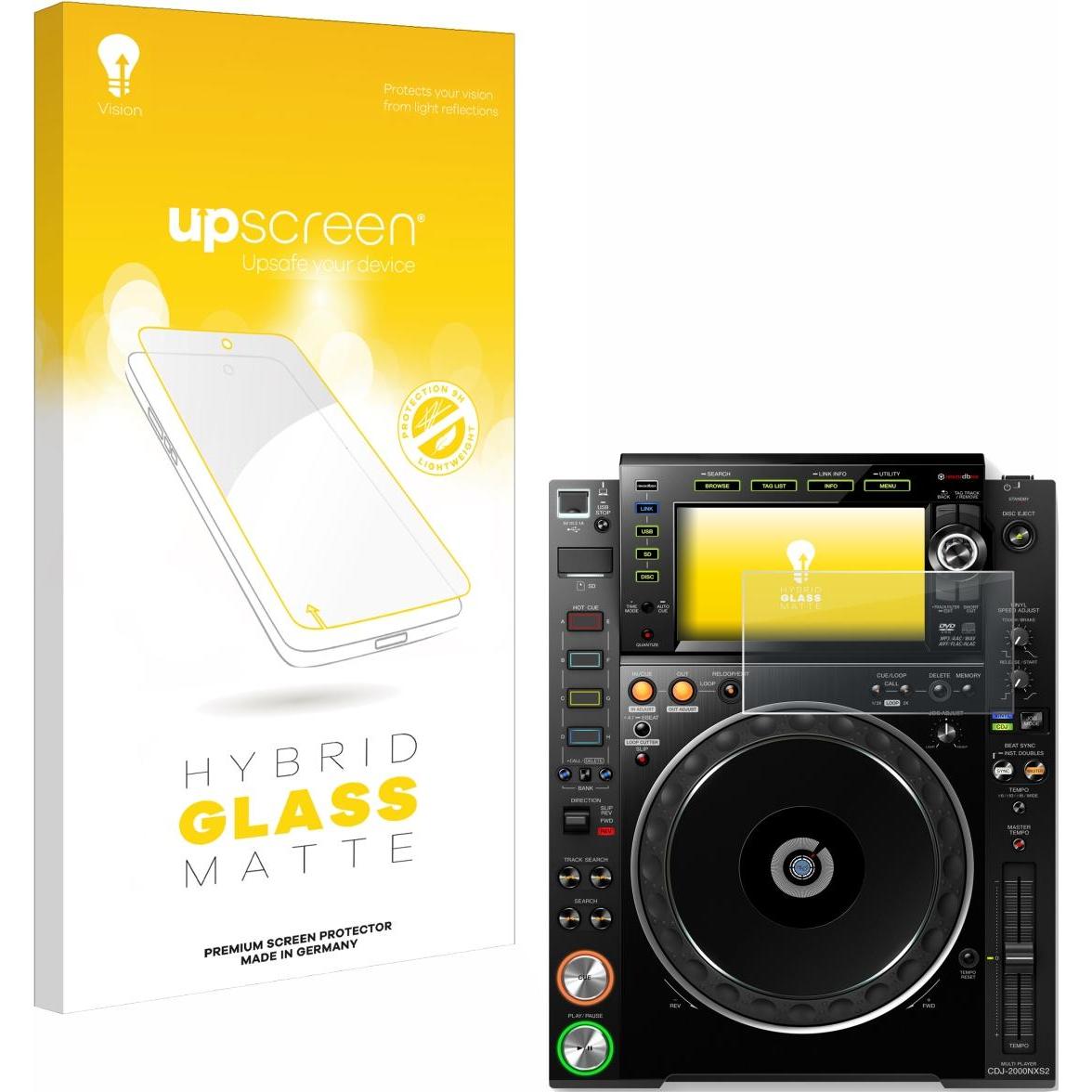 upscreen Schutzglas Schutzfolie Displayschutz Display Schutz Glas Folie matt, MP3 + Media-Player Zubehör