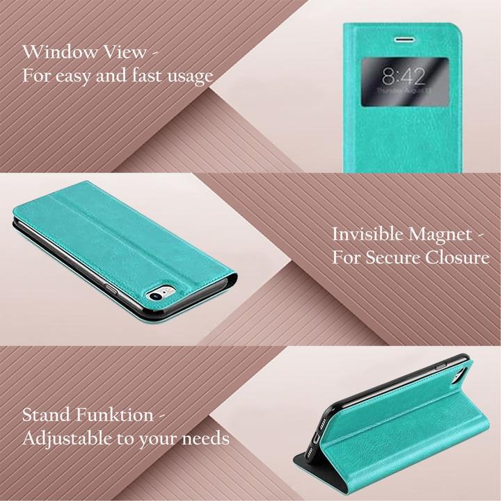 Actual product image Cadorabo Book with View double window cover (Apple iPhone 7, Apple iPhone 8, Apple iPhone SE (2nd Gen), Apple iPhone SE (3rd Gen))