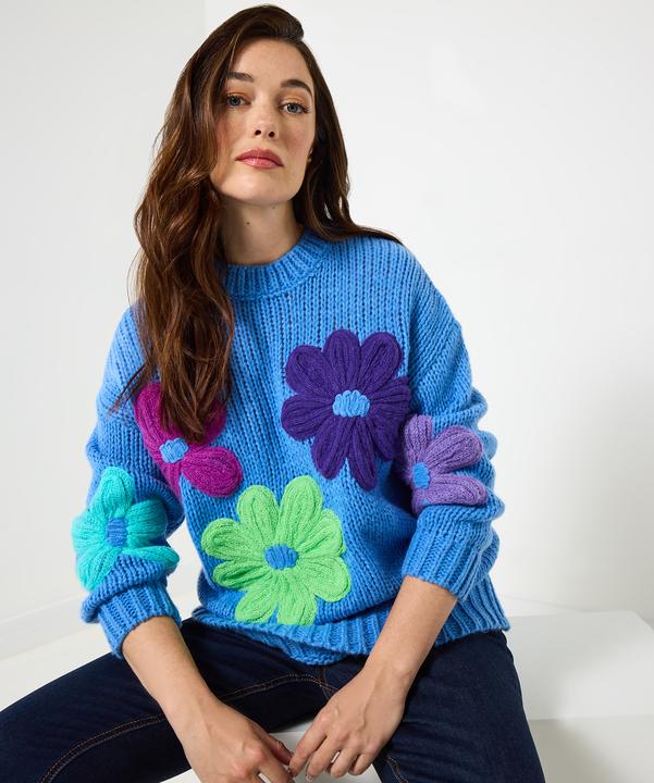 Produktbild Joe Browns Oversized Chunky Floral Jumper (S)