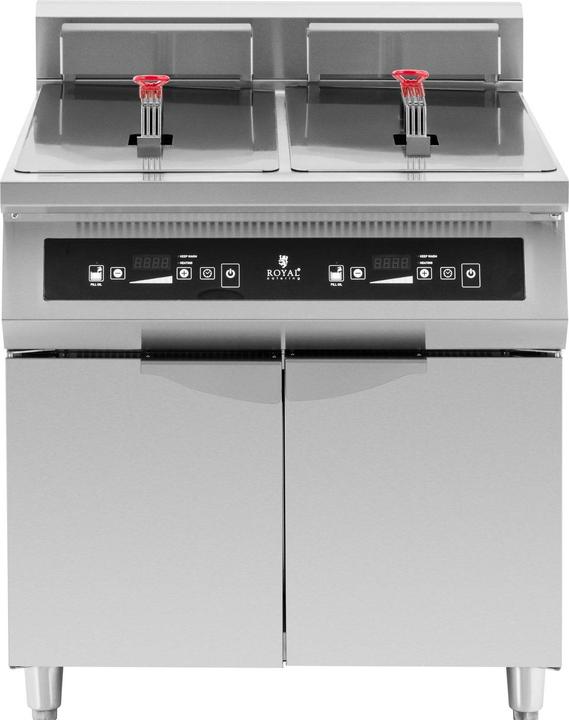 Produktbild Royal Catering Induktionsfritteuse Doppelfritteuse Gastro-Fritteuse 60 l 20000 W LED + Timer