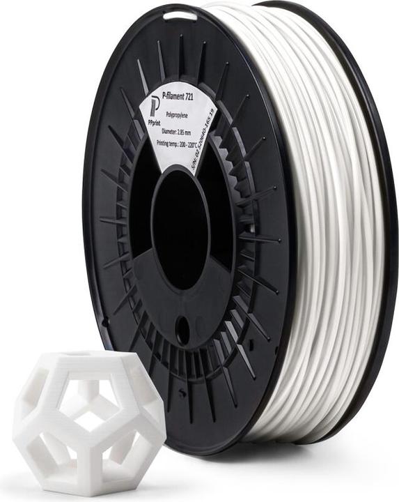 Image du produit PPprint Filament P-721 white 0.6kg 1.75mm (PP, 1.75 mm, 600 g, Blanc)
