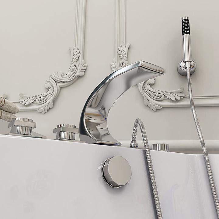 Actual product image Home Deluxe Whirlpool bath with LED light therapy NAUTICA L - 140x140cm (180 l, 140 cm, 140 cm)