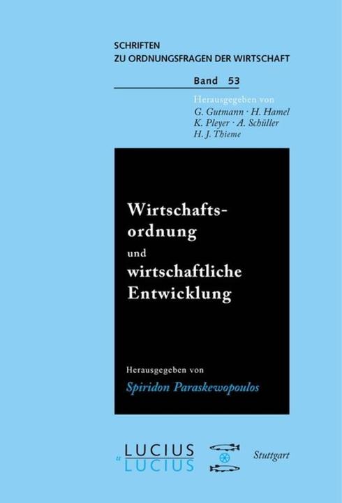 Produktbild Wirtschaftsordnung und wirtschaftliche Entwicklung (Deutsch, 1997)
