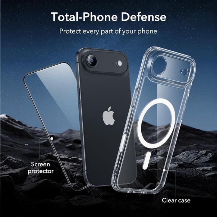 Produktbild ESR Classic Hybrid Magnetic Case (Camera Control), for iPhone 17 Air, Clear (Apple iPhone 17 Pro)