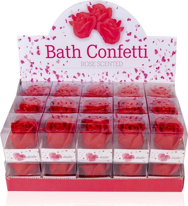 Produktbild Accentra Badekonfetti ROSE in Geschenkbox, Badeblüten