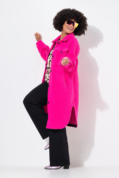 Produktbild Angel of Style Hemdjacke, A-Linie, Teddyplüsch, Schachbrett (50)