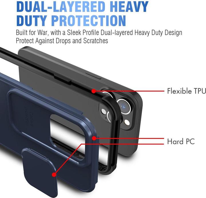 Actual product image König Design Case Mobile Protection for Apple iPhone 13 Pro Case Cover Case Cover Bumper Blue (Apple iPhone 13 Pro)