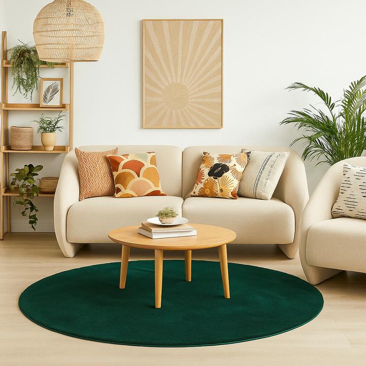 Actual product image Pergamon Fellteppich Super Soft Pearl Rund (200 x 200 cm)