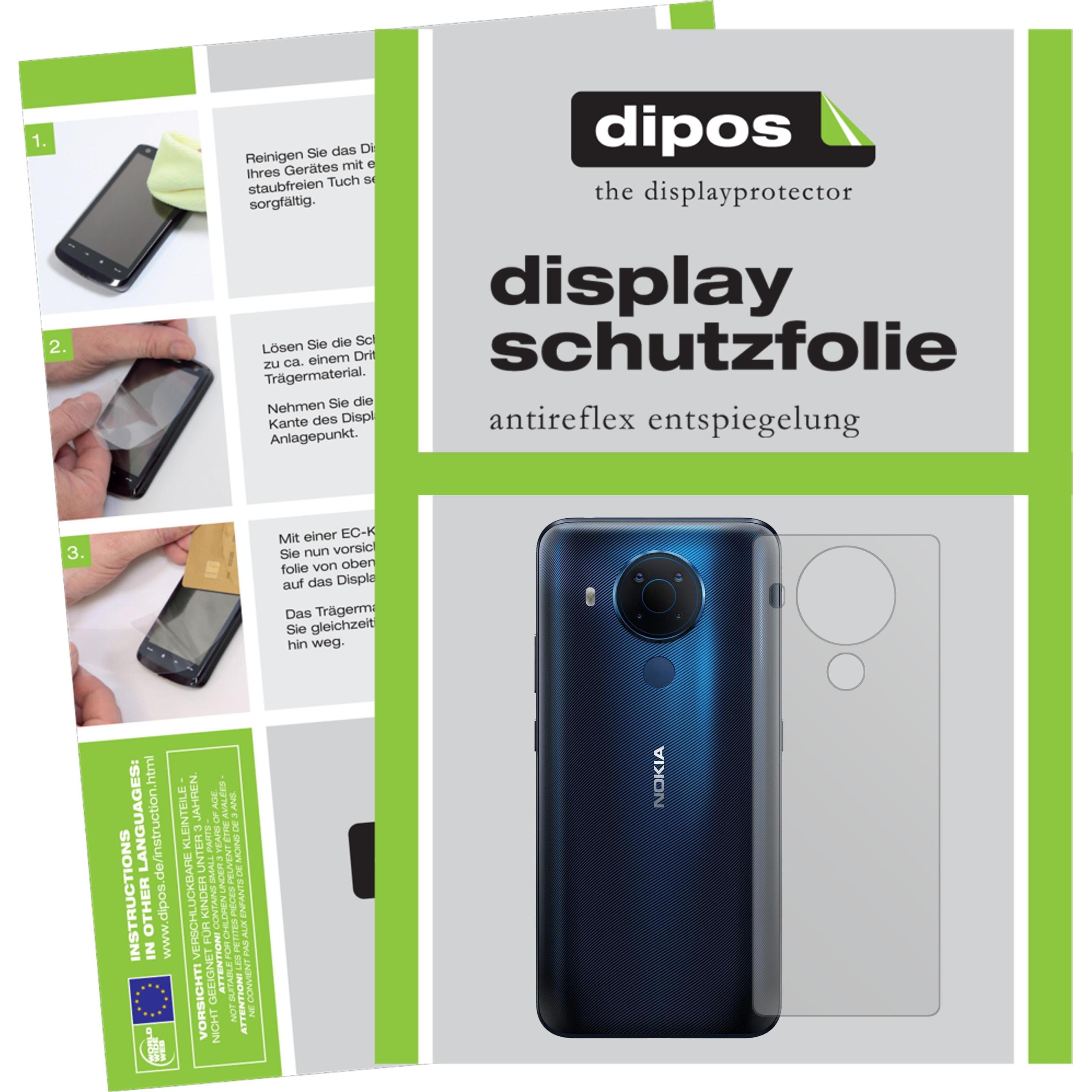 Dipos Displayschutzfolie Antireflex (2 Stück, Nokia 5.4), Smartphone Schutzfolie, Transparent
