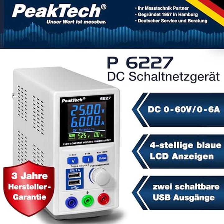 Produktbild Peaktech P 6227 Schaltnetzgerät