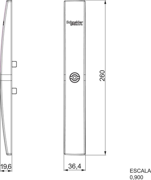 Actual product image Schneider Electric SF/SM flat lock
