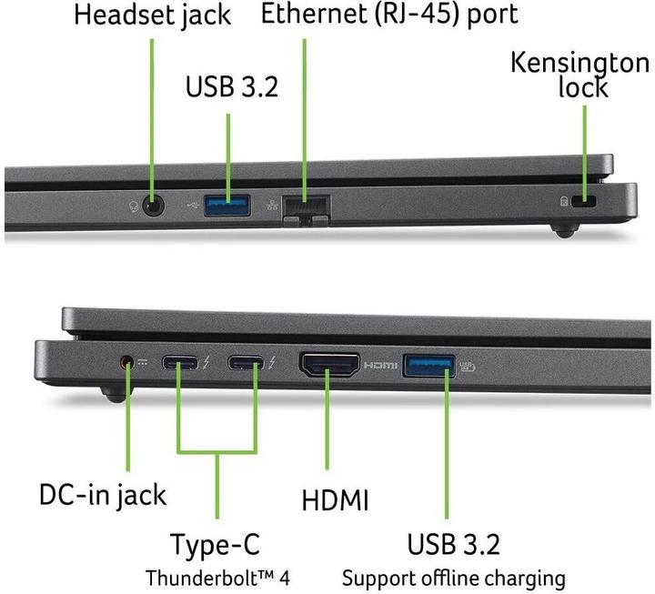 Image du produit Acer TravelMate P2 (16", 512 Go, 16 Go, Suisse (QWERTZ))